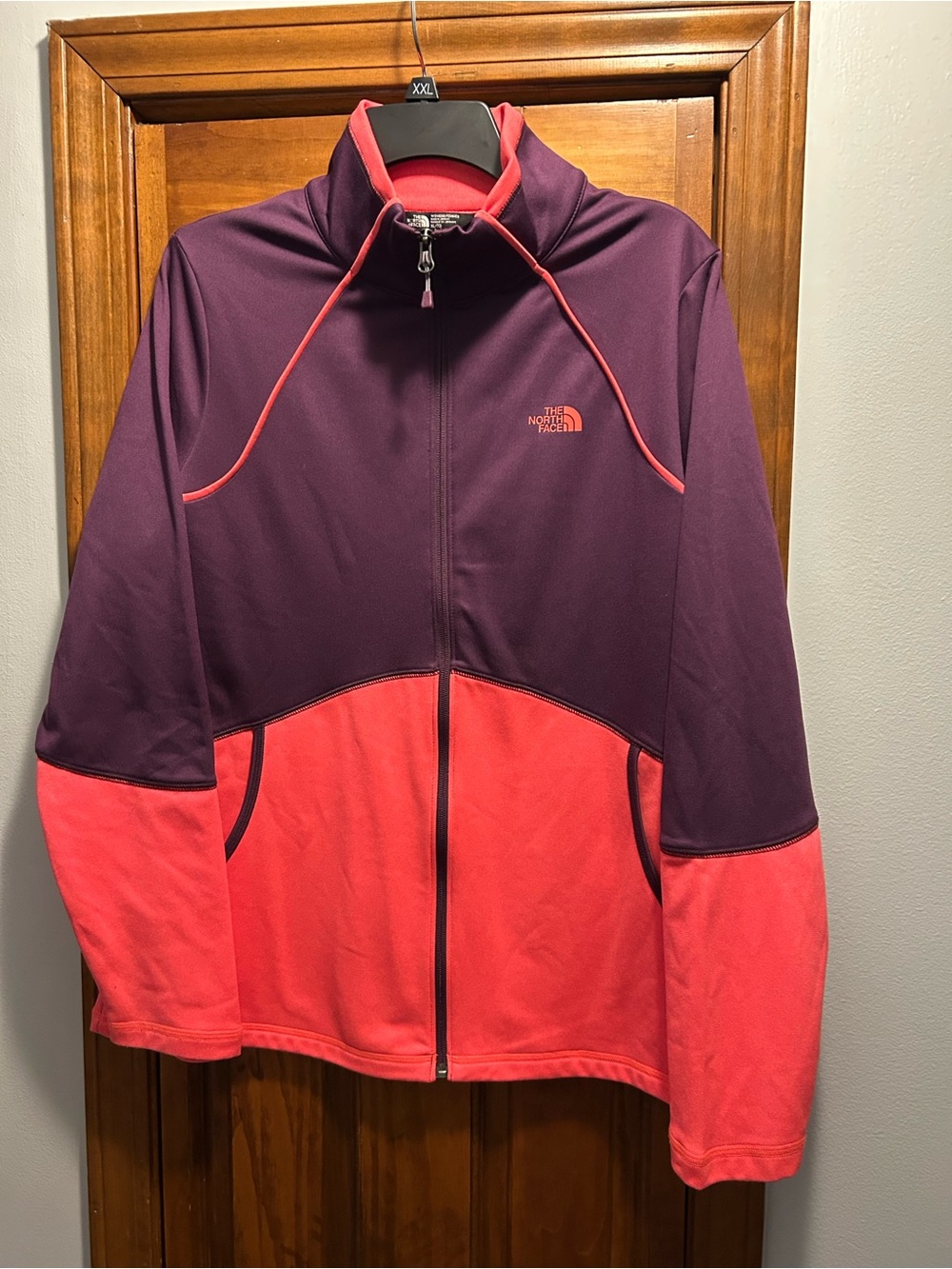 The North Face Purple Jacket with Coral Accents